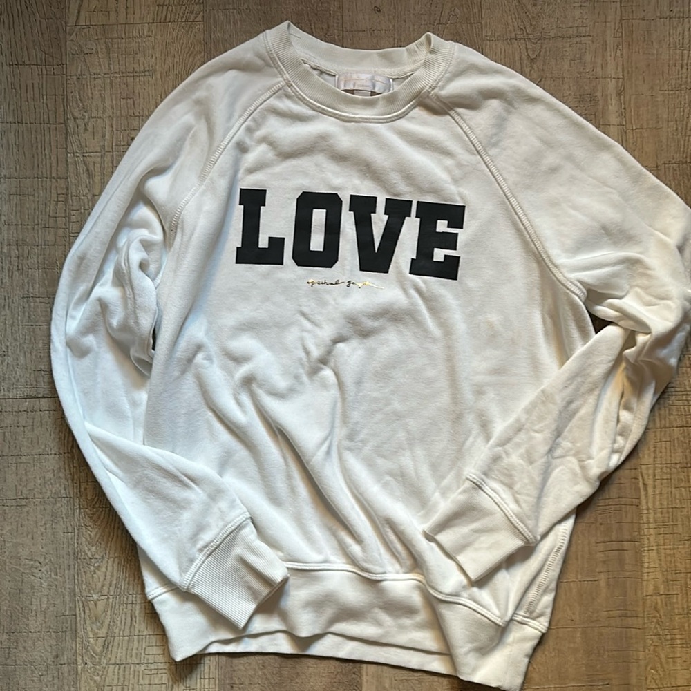Spiritual Gangster white crewneck sweatshirt LOVE size medium new without tags